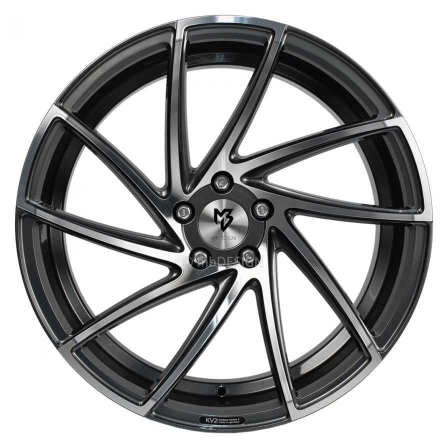 mbDESIGN<br>KV2 - Glanzgrau poliert (19x8.5)